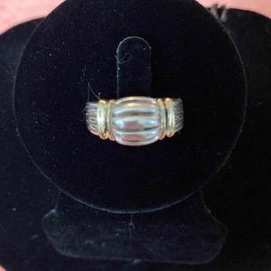 14 kt Gold and Sterling Silver Ring